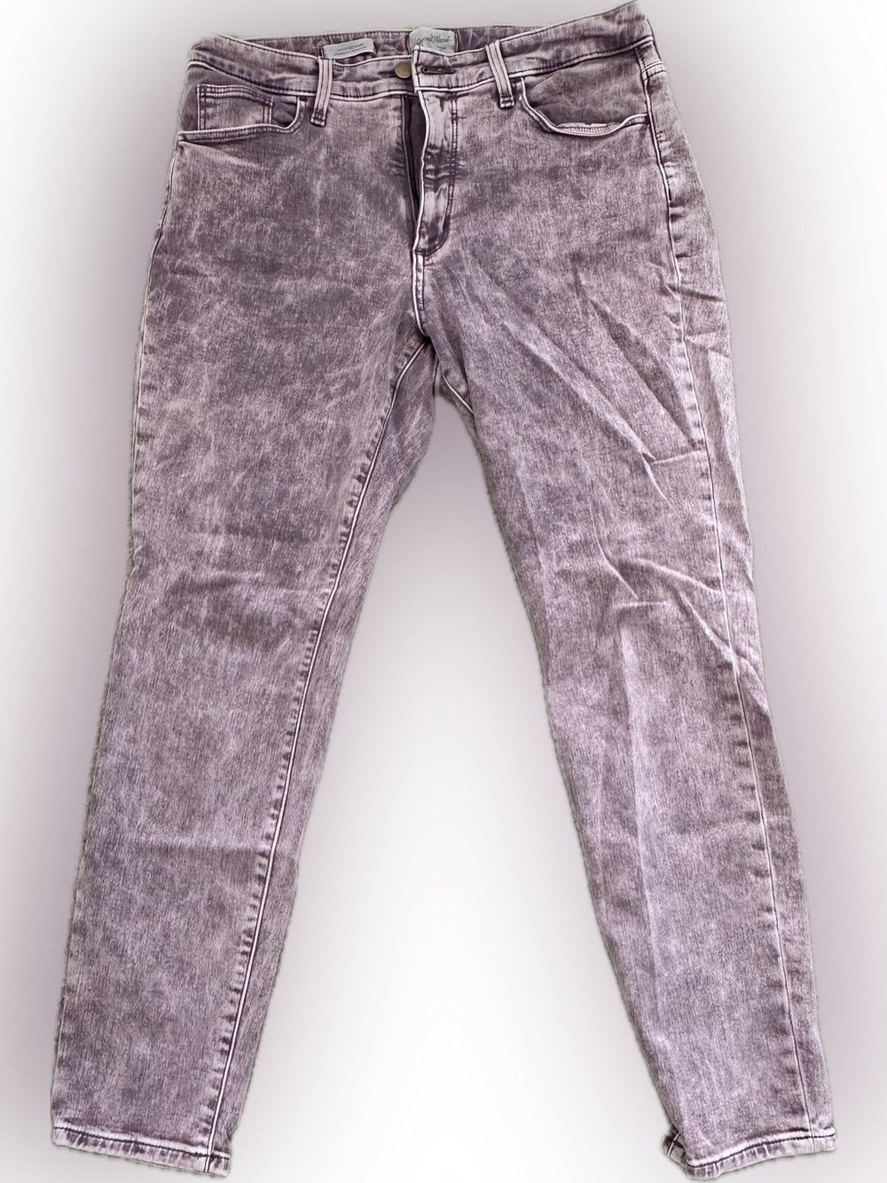 Universal Thread Women's High Rise Skinny Denim Pink Acid Wash Jeans Size 12/31R